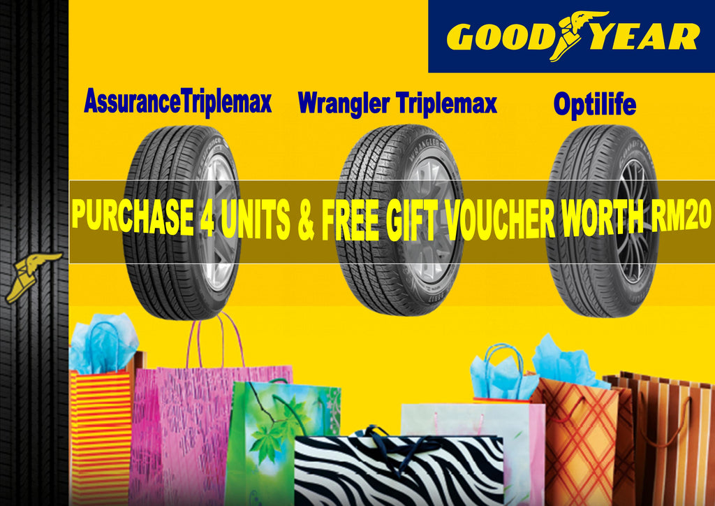 GOODYEAR ASSURANCE TRIPLEMAX , GOODYEAR WRANGLER TRIPLEMAX , GOODYEAR OPTILIFE PROMOTION