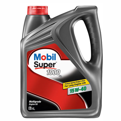 Engine Oils - Mobil Super 1000 x2 15W40 - Hawk Tyre