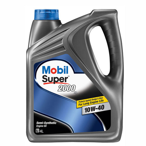 Engine Oils - Mobil Super 2000 x2 10W40 - Hawk Tyre 