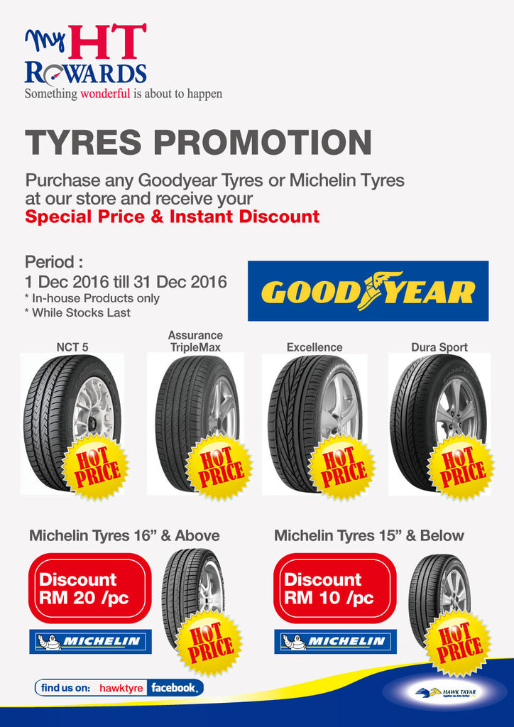 Hawk Tyre December 2016 Year End Tyre Promotion !!!!